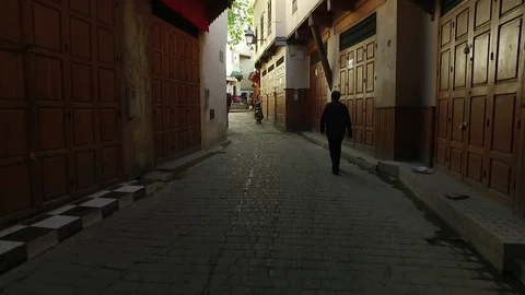 Walking in Medina Stock Footage 92421087