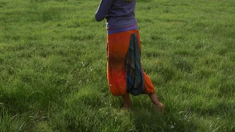 Walking meditation Stock Footage 125588328