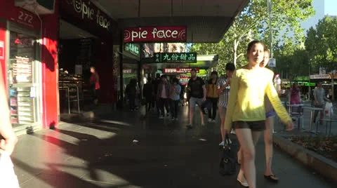 Walking in Melbourne Chinatown Video stock 25847825