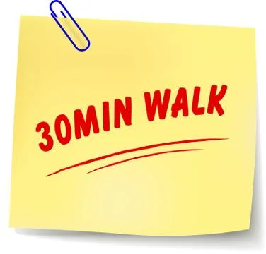 Walking message illustration Stock Illustration