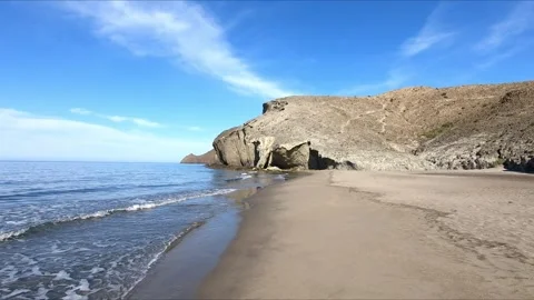 Walking on Monsul beach Stock Footage 279178386