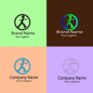 Walking Motion Symbol Stock Illustration