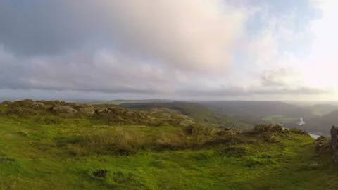 Walking on mountain Gummer's How summit Lake District Stock Footage 139826157