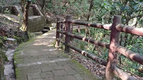 Walking in a mountain road Stock Footage 272231342