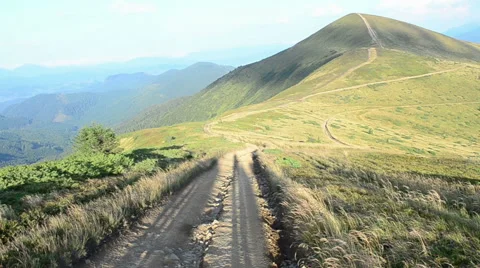 Walking in the mountains. 動画素材 54682488