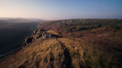 Walking in mountains Stock Footage 57228359