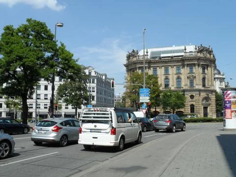 Walking in Munich Stock Photos