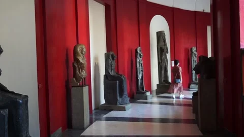Walking in the museum Stock Footage 151216831