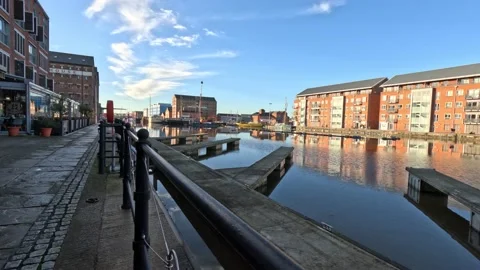 Walking near the docks Stock Footage 229122652