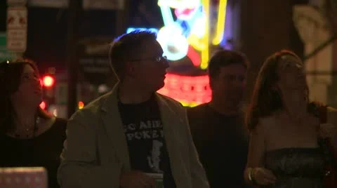 Walking at night timelapse Stock-Footage 8981535