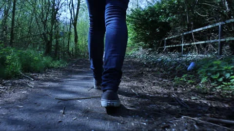 Walking In Old (Amusement) Park Stock Footage 22497579