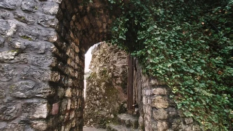 Walking in old town 動画素材 129243100