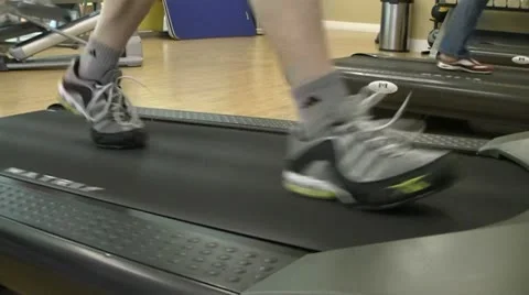 Walking OnTreadmill Stock Footage 17574920