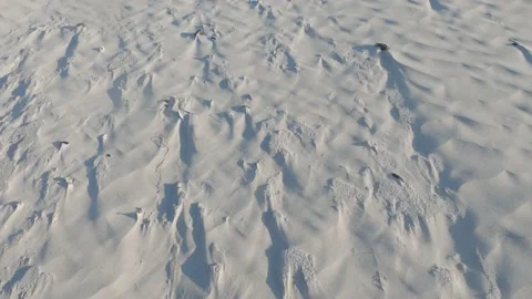 Walking Over Windy Sand On Beach Stock Footage 182061145