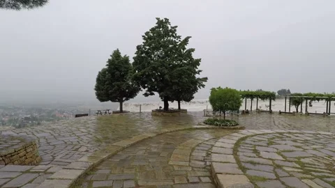 Walking at Pamukkale Stock Footage 146096380