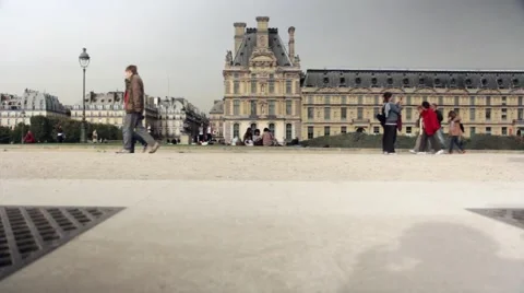 Walking in Paris Stock-Footage 49201269