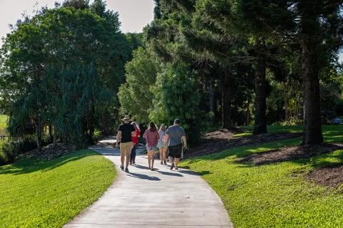 Walking In The Park After Isolation Stock Photos
