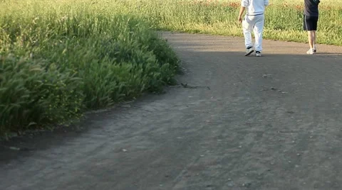 Walking in the park Stock Footage 11132360