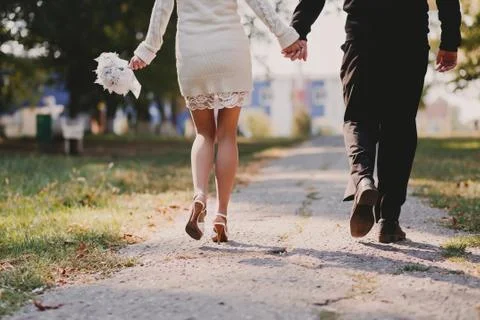 Walking in the park Stock Photos