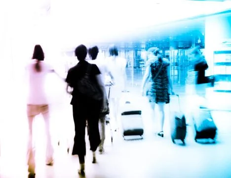 Walking passenger Stock-Fotos