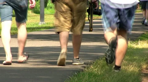 Walking path Boston; 3 Stock Footage 12364790