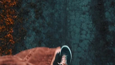 Walking on Path First Person Perspective god for stok video Stock Footage 302635624