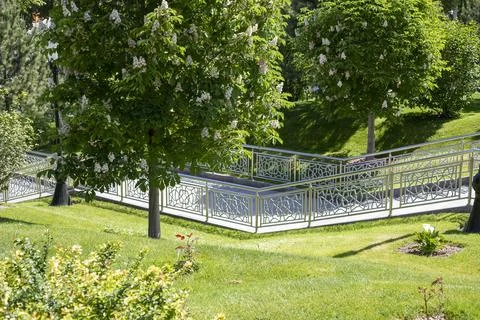 Walking path to the historical path Fotos Stock