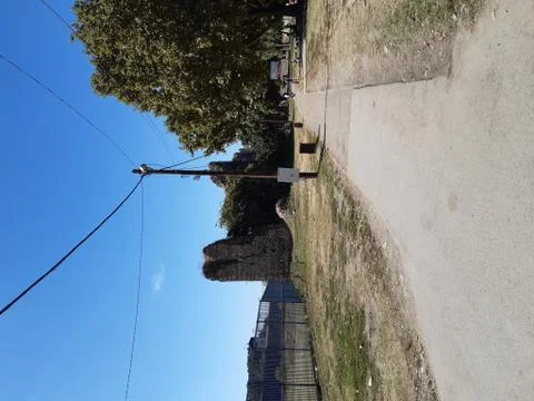 Walking path in the park Stock Photos