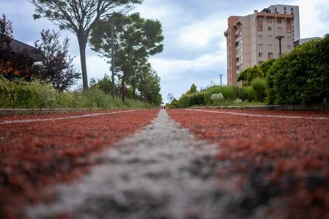 Walking path in the park Foto stock
