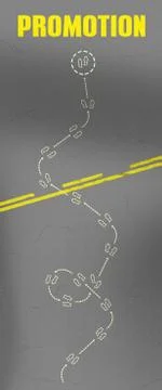 Walking Path to Promotion Stock Illustration