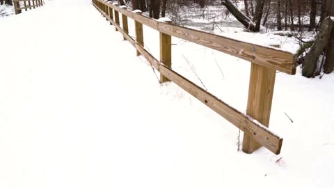 Walking Path &amp; Railing Stock-Footage 147779466