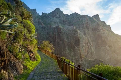 Walking path on the rocks 写真素材