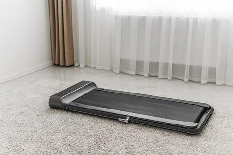 Walking path. Running track. Electronic exercise machine, treadmill for walking Fotos de archivo