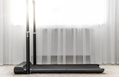 Walking path. Running track. Electronic exercise machine, treadmill for walking Fotos de archivo