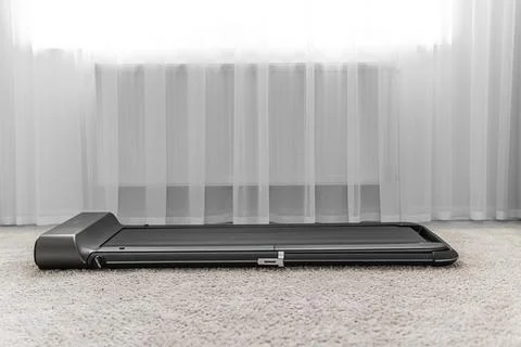 Walking path. Running track. Electronic exercise machine, treadmill for walking Stock Photos