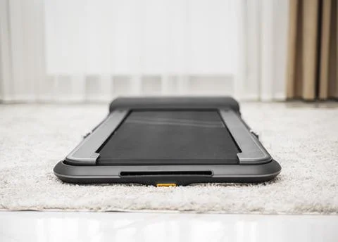 Walking path. Running track. Electronic exercise machine, treadmill for walking Stock Photos