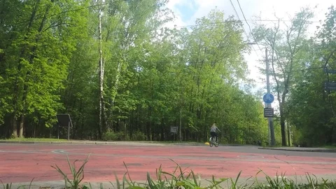 Walking Paths In the Park At Summer Day Timelapse Stock Footage 82049931