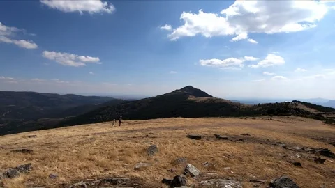 Walking on the Pena Cabra trail Stock Footage 271066452