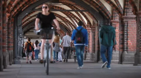 Walking people 1 Stock Footage 55095257