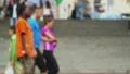 Walking people out of focus defocused, city center, down town HD Footage