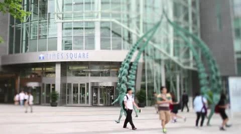 Walking people timelapse Stock Footage 12673675