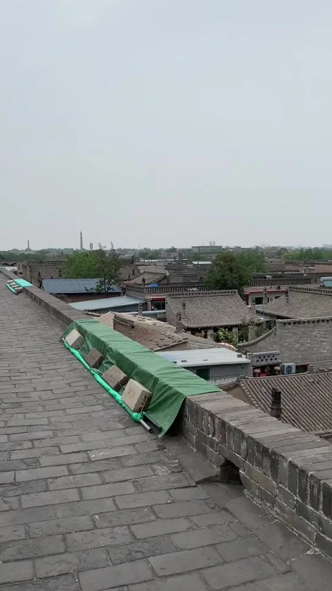 Walking Pingyao city wall Video stock 342531261