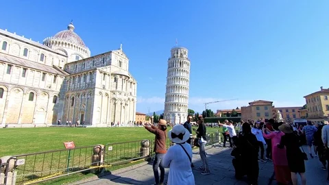 Walking in Pisa Stock Footage 97847456