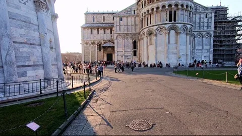 Walking in Pisa Stock Footage 97900506