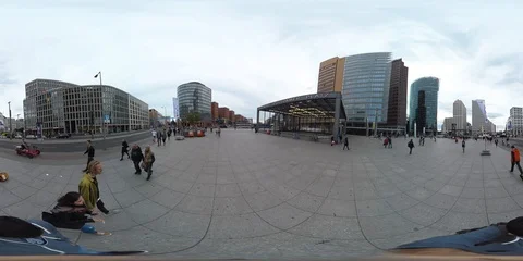 Walking at Potsdamer Platz Berlin - 360VR Video Stock-Footage 101525869
