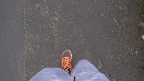 Walking POV Stock Footage 77575948