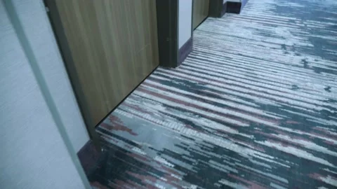 Walking POV while entering a hotel room Stock Footage 133046964