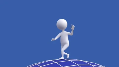 Walking puppet man Stock Footage 235013435