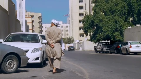 Walking in Qatar Stock Footage 127365786