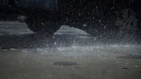 Walking in the Rain Stock Footage 105207926